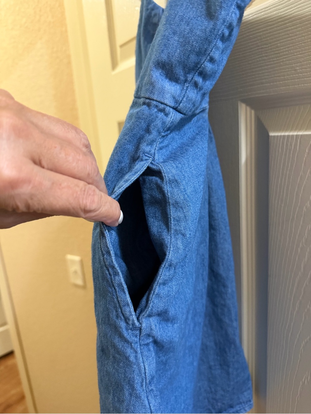 Old Navy Blue Denim Mini Dress - Picture 3 of 5